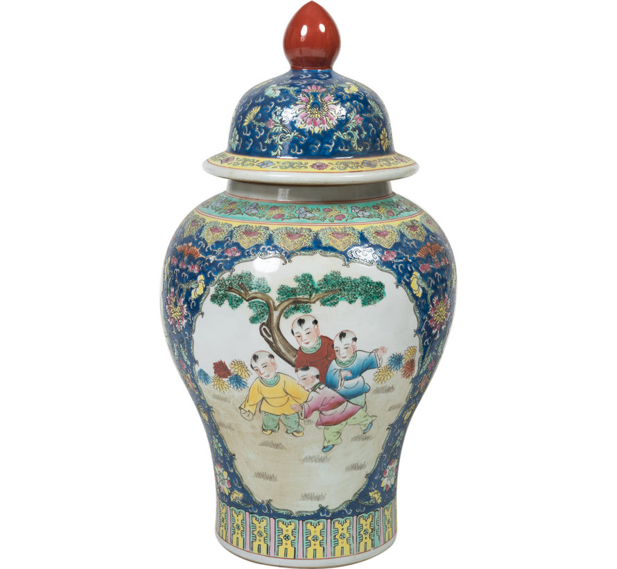 Chinese porcelain lidded vase30cm high Ø56cm