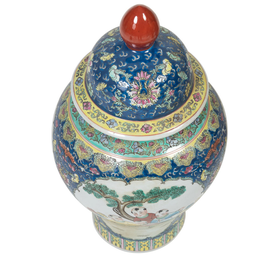 Chinese porcelain lidded vase30cm high Ø56cm