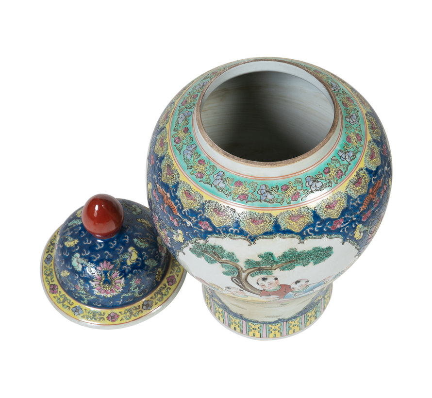 Chinese porcelain lidded vase30cm high Ø56cm