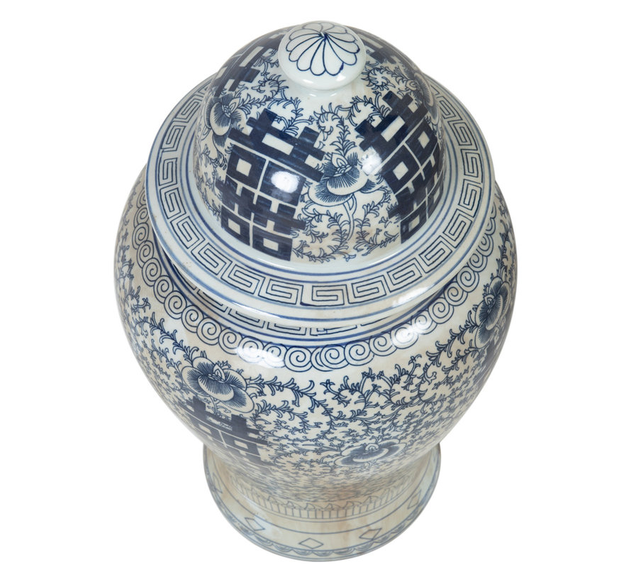 Chinese porcelain lidded vase30cm high Ø55cm