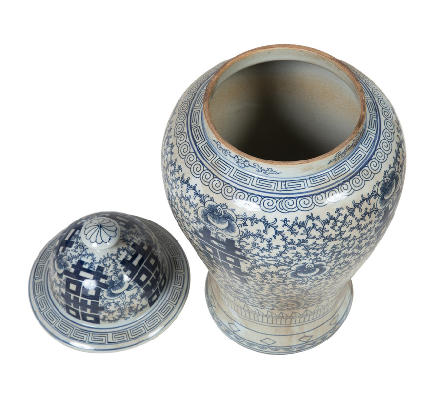 Chinese porcelain lidded vase30cm high Ø55cm