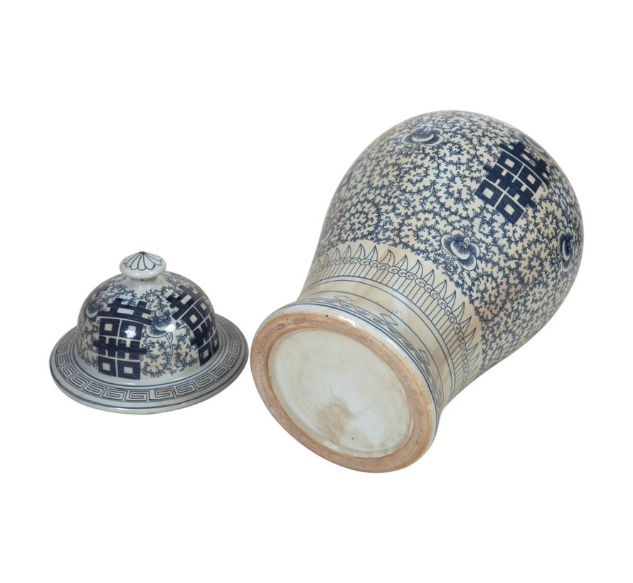 Chinese porcelain lidded vase30cm high Ø55cm