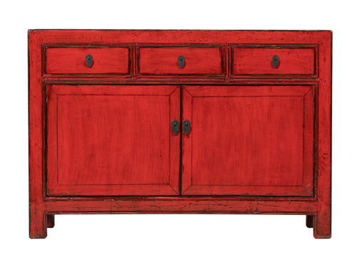 Yajutang Antikes Sideboard chinesische Kommode rot
