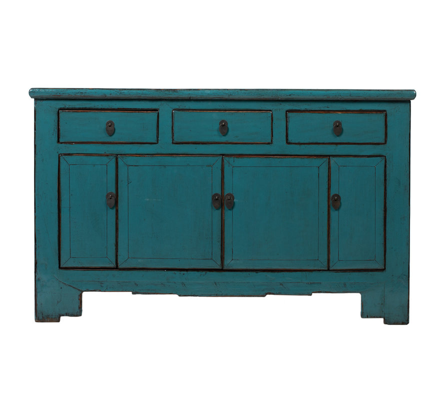 Antique sideboard TV table chest of drawers blue
