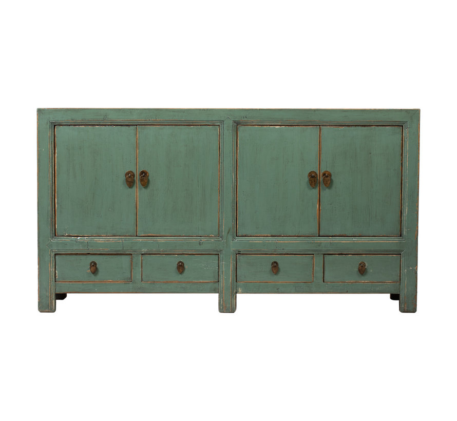 Antique Chinese  sideboard   green