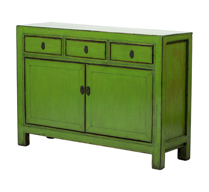 Antique Chinese sideboard solid wood green