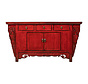 Antique Chinese sideboard chest of drawers solid wood red