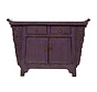 Antique sideboard TV table chest of drawers 2 doors 2 drawers purple