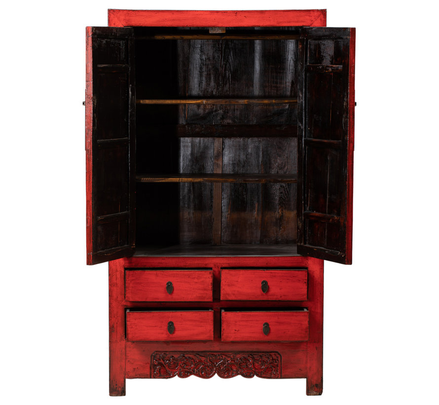 antique chinese wedding cabinet cabinet red