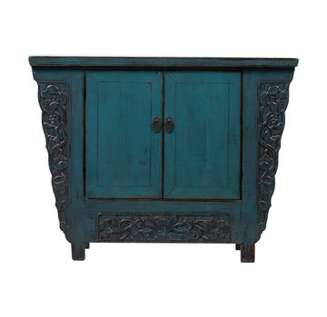 Yajutang Antike chinesische Kommode blau