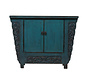 antique  chinese cabinet blue