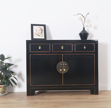 Yajutang Sideboard Kommode schwarz