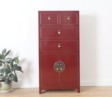 Yajutang chinesische Kommode purpurrot RAL3004