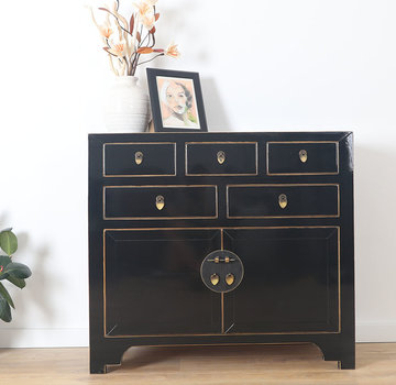Yajutang china cabinet  2 doors 5 drawers