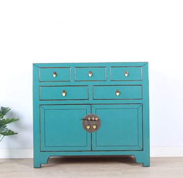 Yajutang china cabinet  2 doors 5 drawers  RAL5018
