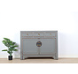 Chinese dresser sideboard 3 drawers 2 doors gray  RAL7005