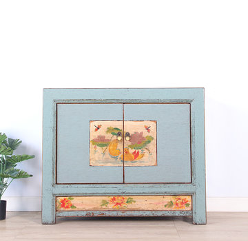 Yajutang Antique chinese cabinet solid wood painted