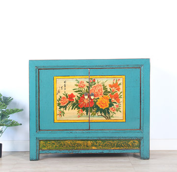 Yajutang Antique chinese cabinet solid wood painted