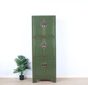 Yajutang Chinese  cupboard 6 doors olive green