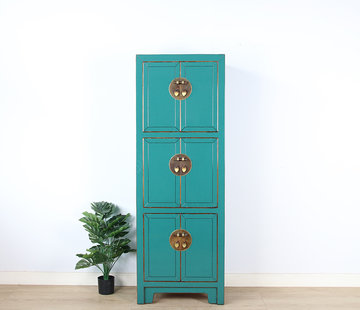 Yajutang Chinesischer schrank 6 Türe türkis RAL5018