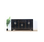 chinesische Kommode Sideboard 6 Türen 2 Schubladen schwarz