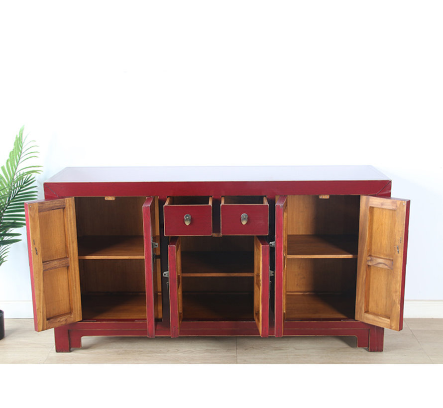 Chinese dresser sideboard 6 Türen 2 Schubladen purple RAL3004