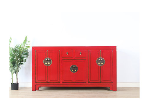 Yajutang Chinese sideboard red