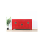 Chinese dresser sideboard 6 Türen 2 Schubladen red