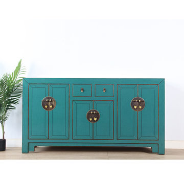 Yajutang Chinese sideboard  turquoise RAL5018