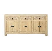 Yajutang natur Sideboard 6 Türen 3 Schubladen