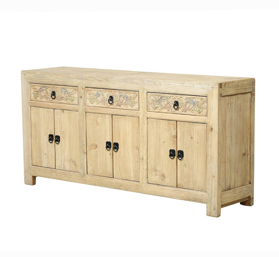 nature sideboard from China 6 doors 3 drawers natural wood