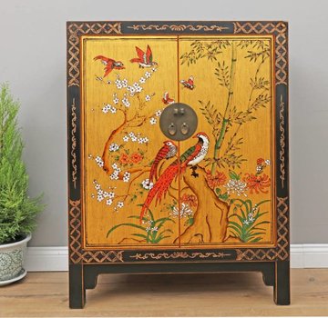 Yajutang Chest of drawers Phoenix black gold
