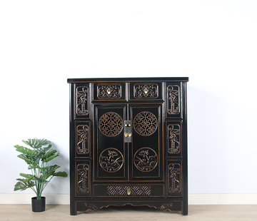 Yajutang china cabinet black
