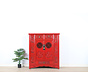 chinesische Kommode Sideboard 2 Türen 3 Schubladen rot