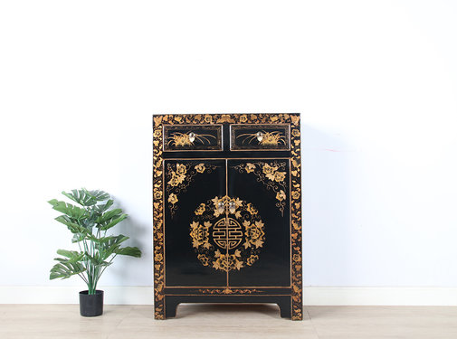 Yajutang dresser painted Yin Yang symbol of luck