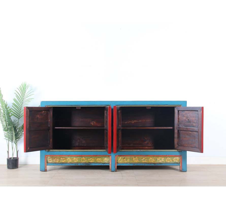 Antike chinesisches Sideboard Massivholz  handbemalte