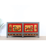 Yajutang Antique chinese cabinet solid wood painted