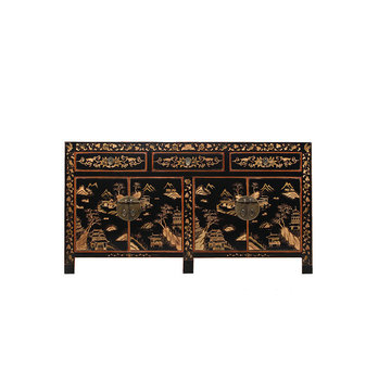 Yajutang sideboard hand gilt painting landscape