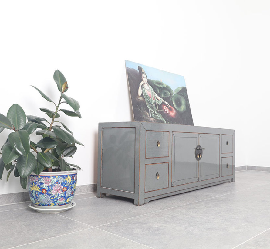 chinesisches Sideboard TV Bord 2 Türen 4 Schubladen