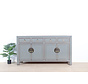 Chinesisches Sideboard 4 Türen 4 Schubladen grau  RAL7005
