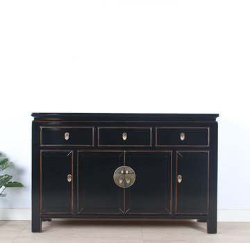 Yajutang Chinese sideboard 4 doors 3 drawers black
