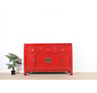 Chinese sideboard TV table chest of drawers 4 doors 3 drawers red