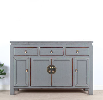 Yajutang chinesisches Sideboard schwarz grau  RAL7005