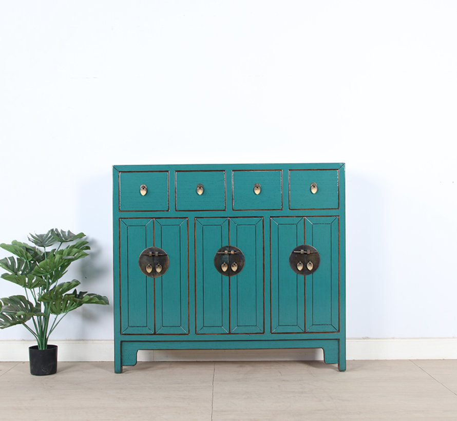 Chinese dresser sideboard  turquoise RAL5018