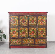 Yajutang Tibetan chest of drawers  floral motif