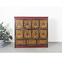 Tibetische  Kommode mit wunderschönem handbemaltem Blumenmotiv
