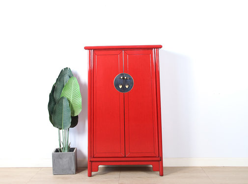 Yajutang Hochzeitschrank 2 Türen rot