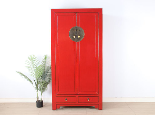 Yajutang Chinese wedding cabinet red