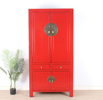Yajutang Chinese wedding cabinet red