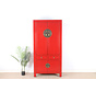Chinese wedding cabinet 4 doors 2 drawers red